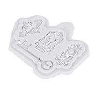 aqxreight Modèle de Trous de Serrure Modèle en Silicone Fondant Chocolate Boulange Gâteau Outils de Décoration 50-1767 Gris et Mousse etc. (50-1767 Gray)