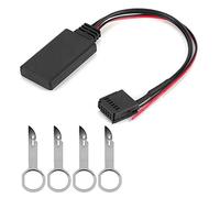 aqxreight Module Bluetooth pour Voiture, Câble AUXIN, Adaptateur Audio sans Fil, Adaptateur AUX ABS Noir adapté pour Focus Mondeo 6000 CD Transit C Max