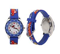 aqxreight Montre-Bracelet de Dessin animé pour Enfants, Bracelet en PVC, Montre- à Quartz étanche, Cadeau pour Garçons et Filles, Bleu, Utilisation du Quartz et Forme, Motif Intéressant Facile à