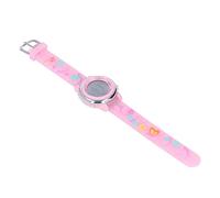 aqxreight Montre LED pour Enfants, Montre Numérique de Dessin animé, avec Alarme, Chronomètre, Rétroéclairage, pour Garçons et Filles de 3 à 10 Ans, Bracelet (Pink)