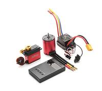 aqxreight Moteur sans Balais 3900KV 60A ESC sans Balais Prise XT60 25KG Remplacement de la Carte de Programmation Servo pour Voiture 1/8/1/10 Sensation de pureté et efficacité des Enroulements RPM