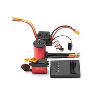 aqxreight Moteur sans Balais 3900KV 60A ESC sans Balais Prise XT60 25KG Remplacement de la Carte de Programmation Servo pour Voiture 1/8/1/10 Sensation de pureté et efficacité des Enroulements RPM
