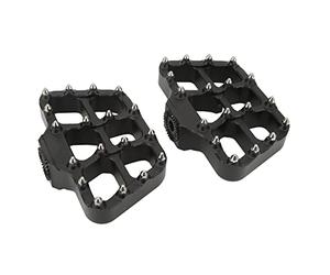 aqxreight Motorcycle Arrière Passager PEGS PEUTS Pedals RESPORTS CNC Aluminum Non Glisser pour R1200GS LC 2014 à 2019 Black (Silver)