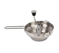 aqxreight Moulin Manuel en Acier Inoxydable pour Pommes de Terre, Légumes et Fruits - Presse-purée avec Plaques de Broyage Interchangeables