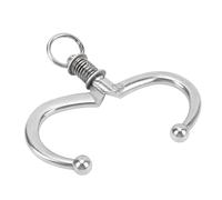 aqxreight Nez de Bétail en Acier Inoxydable avec Ajustement - Pince-Nez sécurisé et pour Bétail pour la Manipulation des Taureaux et des Vaches (Grande taille)