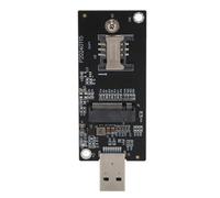 aqxreight NGFF M.2 KeyB Polyvalent vers la Carte de l'adaptateur USB3.0 avec Emplacement SIM pour Les Modules 4G 5G WWAN (2 antennes)