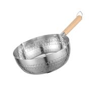 aqxreight Nouilles Poêle Ramen Pot à Soupe Cuiseuse Fond Plat Inférieur Non Bâton en Aluminium Alliage en Bouillie Légère avec un Chauffage Uniforme pour une Restauration Commerciale