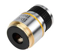 aqxreight Objectif de Microscope Achromatique 10X, 31,3mm | Corps en alliage d\'aluminium, norme 160/0,17, optique à contraste élevé pour l\'observation biologique