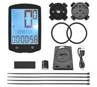 aqxreight Ordinateur de Vélo sans Fil avec Capteur de Cadence, Rechargeable par USB, Transmission 2,4 GHz, Affichage Multifonction Ipx6 pour Compteur de Vitesse, Odomètre et Suivi de Trajet (5 Langue)