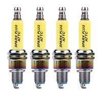 aqxreight - Pack de 4 Bougies D'allumage, Bougie D'allumage Iridium pour Moto Scooter ATV Dirt Bike D8TC A7TC(A7TC)