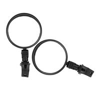 aqxreight Paire un Rétroviseur Rond Miroir Grand Angle Miroir Arrière Réfléchissant Équipement de Cyclisme pour Vélo Scooter Bicycles électrique Mountain 8cm / 3,1 Pouces 3? Diamètre d'étape