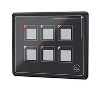 aqxreight Panneau de Configuration de la Membrane 6P intégré PPTC IP67 Panneau D'interrupteur Ultra Small Tactile avec Module de Rétroéclairage Boutons Programmables pour Télécommande IOS