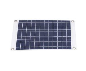 aqxreight Panneau Solaire 15 W Sensible 3 Types de Connexion, Portable et Pratique, Kit de Batterie de Voiture pour Voyage en Extérieur, durabilité Différente des Panneaux Solaires, Kit de Batterie