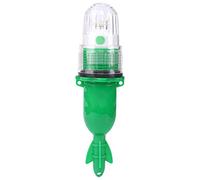 aqxreight Pêche de Nuit LED Indicateur de Lumière de Pêche sous-Marine Alarme D'appât Pointe de Clip Alarme D'appât de Poisson pour la et Résistant à la Pression, alimenté par Batterie (Green)