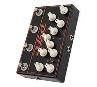 aqxreight Pédale de Guitare Synthétiseur Distorsion électrique Overdrive Delay 4 Effets Contrôle du Son Polyvalent pour les Musiciens Améliorez Votre Guitare avec des Fonctionnalités