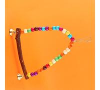 aqxreight Pet Bird Parkeet Budgie Cockatiel Ham Swing Toys Suspendu Jouet Mâtain Jouet Oiseau Swing Mâchage en Bois Mâchage Cloches Attention Leur Nature. Le Votre Animal