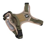 aqxreight Pet Harn Confortable Respirant échappement Preuve de Chien Réfléchissant la Harn pour Grands Chiens Kaki XL Harcèlement pour Animal de Compagnie Harcèle (S) (M) (L) (XL)