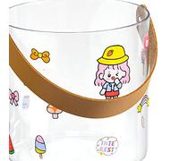 aqxreight PET Petit Seau à Glace Ménage Transparent Glace Vin Baril Pique-Nique Bière Boisson Seau à L 21x10.5cm/8.3x4.1in Coin Existence dans l'illustration la Transparence Est un Matériau de (S)