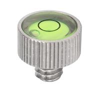 aqxreight Petit Niveau à Bulle pour Appareil Photo en Acier Inoxydable à Montage fileté de 1/4 Pouce Niveau Bulle pour Appareil Photo Numérique sans Miroir, Poignée Supérieure Compacte et Durable