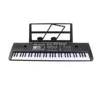 aqxreight Piano à Clavier Numérique 61 Touches pour Enfants âgés de 1 à 6 Ans avec Microphone 16 Timbres 8 Sons de Percussion Orgue électronique Portable Jouet Musical éducatif Léger