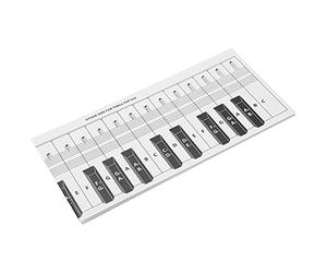 aqxreight Piano Clavier Note Graphique 88 Touches d'exercice Table de Comparaison PAPIER PORTABLE PATER