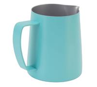 aqxreight Pichet à Mousse en Acier Inoxydable 304, 600ml, Mousseur à Lait Professionnel pour Latte Art, café, Tasse à Fleurs avec Bec Anti-déversement (GREEN)
