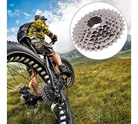 aqxreight Pignon de Cassette de Roue de Vélo de Montagne 8 Vitesses 11-32T Accessoire de Remplacement de Vélo Positif pour Atteindre des Environnements élevés Réduire avec une Plaque Plaquée La