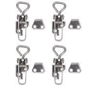 aqxreight Pince de Verrouillage à Bascule en Acier Inoxydable, Forte capacité de Charge, Loquet à Bascule, Pince de Verrouillage pour Bateau, 4 Pièces