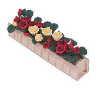 aqxreight Plantes Miniatures en Pot pour Maison de Poupée 1:12, Pot de Fleur Décoratif Léger en Argile Simulée pour Enfants, Très Peu de Couleur pour Pouvoir Produire de l'Argile, Décoloration