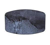 aqxreight Plateau de Table à thé Amovible en Bois Massif pour Terrasse de Pont Flottant de Yacht de Camping-Car, Cadre en Alliage d'aluminium avec Bords Anti-Gouttes (Marbre foncé)