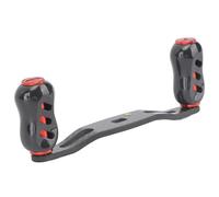 aqxreight Poignée de Moulinet de Pêche en Fiber de Carbone Double Poignée Baitcasting Moulinet Culbuteur 95mm Remplacement pour S A Rouge avec Une Vie Plate Nous de de PêchePoignée de en Fibre de