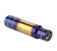 aqxreight Pommeau de Levier de Vitesse en Aluminium Bleu brûlé avec 3 Adaptateurs Voiture Universelle