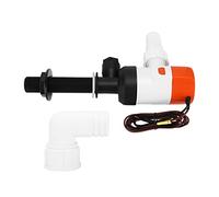 aqxreight Pompe d'aération d'appât Vivant Marin 12V 1100GPH Pompe 'aération de Bateau Submersible avec Arbre en Acier Inoxydable et Sortie Rotative à 360 ° pour Bateaux de Pêche en Eau