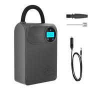 aqxreight Pompe de Voiture Porable Inflateur de Pneu électrique Multifonctionnel avec Manches de Pression Mécanique pour Les Pneus de Moto (Affichage cordé)