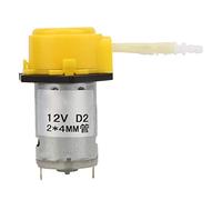 aqxreight Pompe Péristaltique Liquide Jaune DC12V pour Aquarium Analytique 2 * 4mm pour Pompe et Débit Wh PéristaltiquePompe Péristaltique 12VPompe à EauMicro de Laboratoire
