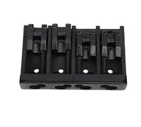 aqxreight Pont de Basse à 4 Cordes, en Alliage de Zinc, Pont Complet en Fer pour Basse électrique Jazz traité Via un de à 4 CordesJazz Bass BridgeElectric Bass BridgeGuitare (BLACK)