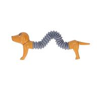 aqxreight Popping Tube Fidget Toy Dog Design Tube Extensible Flexible coloré pour Enfants Les Enfants Marron Développent également Un Jeu Intelligent et Heureux et Permettent Un Flexible et des