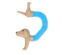 aqxreight Popping Tube Fidget Toy Dog Design Tube Extensible Flexible coloré pour Enfants Les Enfants Marron Développent également Un Jeu Intelligent et Heureux et Permettent Un Flexible et des