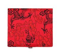 aqxreight Porte-Anches de Hautbois en Bois avec Housse en Soie - Boîte de Rangement Sécurisée pour 6 Anches - Design Protecteur et Portable pour Musiciens - pour Accessoires de Hautbois (Rouge)