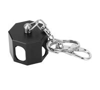 aqxreight Porte-Craie de Billard en Aluminium, étui Magnétique Portable Octogonal pour Queue de Billard avec Porte-clés pour Outil de, Accessoire Noir, Utilisation à Temps, Craie Pratique et Facile