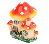 aqxreight Pots de Plantes Miniatures Fée Dollhouse Champignon Hous Pots de Plantes Miniatures Fée Maison de Poupée Champignon Maison Ornement de Jardin, Charmante Décoration Colorée pour de