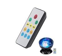 aqxreight Projecteur Océan avec 7 Lumières LED de Couleur et Sons de Nature Intégrés pour une Ambiance Relaxante