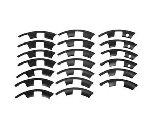 aqxreight Protection de Jante, Anneau Fendu Anti-Rayures en ABS, Remplacement Idéal pour Jantes Juniper 2025 2026 20 Pouces. (Black)