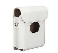 aqxreight PU en Cuir de Transport en Cuir Sac Vintage SCRACK Camera Sac avec Bandoulière pour Lien Smartphone Imprimante White Material Camera PU Batching Base for Link Squarestorage pour (White)