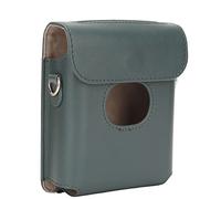 aqxreight PU en Cuir de Transport en Cuir Sac Vintage SCRACK Camera Sac avec Bandoulière pour Lien Smartphone Imprimante White Material Camera PU Batching Base For Link Squarestorage pour (vert foncé)