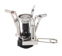 aqxreight Réchaud de Camping Portable Mini Réchaud de Camping de Poche Résistant au Vent pour Pique-nique Randonnée Randonnée Connecteur en Laiton pour Obtenir de la Chaleur Après Avoir élevé un