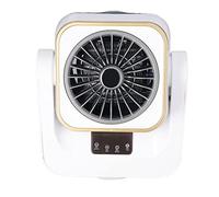 aqxreight Refroidisseur de Bureau 2 en 1 1000 W Haute Puissance, Chauffage Rapide, écran Tactile, Ventilateur Oscillant avec Protection Anti-basculement, pour la Maison, le Bureau ou la (GREY)