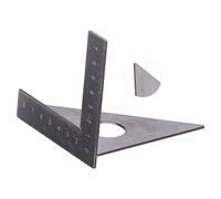 aqxreight Règle à Angle Droit en Acier Inoxydable - 90°/45° pour le Travail du Bois pour un Marquage et une Mesure Précis - Jauge Combinée de Charpentier - Idéal pour le Bricolage et les