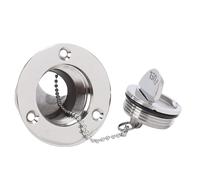 aqxreight Remplissage de Pont de Carburant de Bateau avec Bouchon sans clé 38 Mm Remplisseur de Pont de Carburant de Bateau Col de Remplissage de de en Acier Inoxydable de