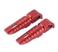 aqxreight - Repose-pieds arrière, 1 paire de repose-pieds arrière pédales en alliage d'aluminium adaptées pour MT-10 MT-09 MT-07 Tracer900 FZ6[rouge]